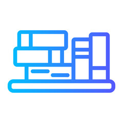 bookshelf gradient icon