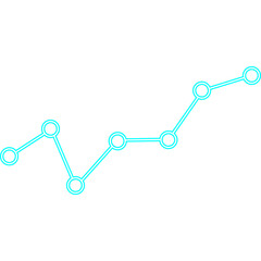 Business Graph Doodle Neon Decoration