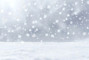 Winter Snowfall Background Scene