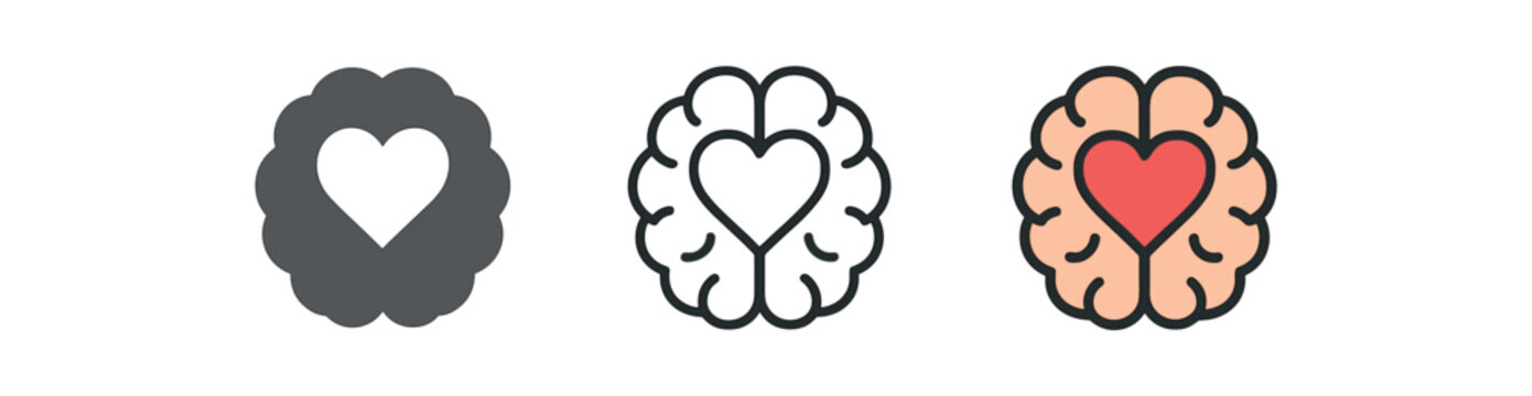 emotional wellness heart inside brain