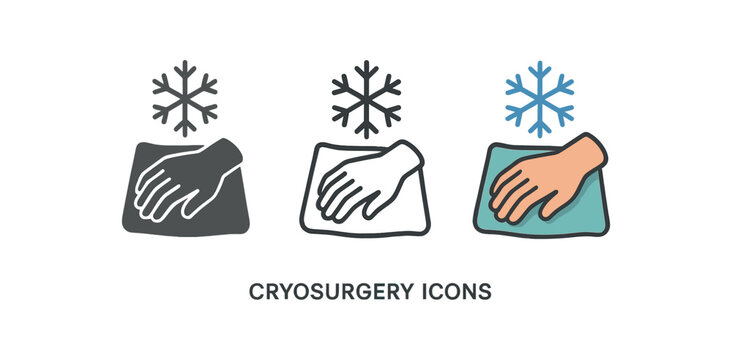 cryosurgery patient hand resting on pillow with snowflake marker