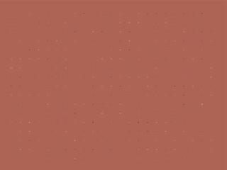 Subtle pattern of tiny colorful dots on a terracotta background EPS 10