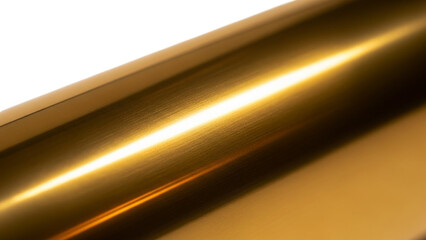 Brushed Gold Metal Surface with Bright Light Reflection brushed metal texture isolated on a transparent background