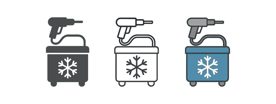 cryosurgery mobile cryosurgery suitcase with snowflake logo on front