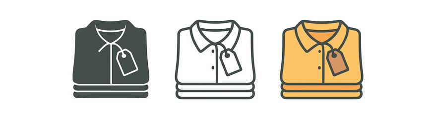 slow fashion neatly folded cotton shirt with tag