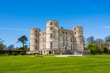 Lulworth, Dorset, England, UK: Wareham Castle  medieval Lulworth castle on the Jurassic coast © PhotoFires