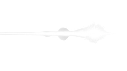 White Spiky Object with Spherical Center on Black Background starburst explosion isolated on a transparent background