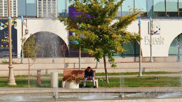 22 October 2025, Complex of Khoja Ahmed Yasawi, Turkestan City, Kazakhstan