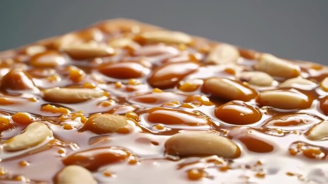 Extreme Macro Peanut Brittle Surface
