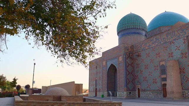 22 October 2025, Mausoleum of Khoja Ahmed Yasawi, Turkestan City, Kazakhstan