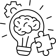 Line Art Smart Solution Icon