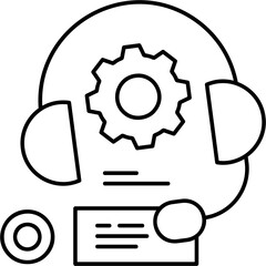 Line Art Support Option Icon