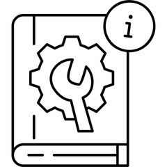 Line Art Repair Guide Icon