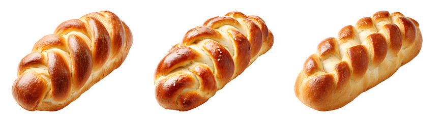 Bread loaf isolated on transparent background.