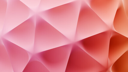 3D rendering of geometric shapes in soft colors creating a smooth surface pattern