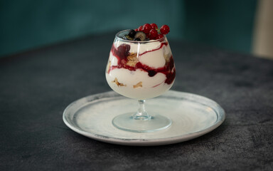 Creamy Layered Trifle in a Dessert Glass