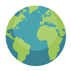 World globes maps  Europe, Asia, North and South America, Oceania, Africa globe maps. Earth globe icons isolated on blue background. Vector illustration.