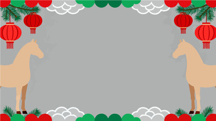 Background of the Year of the Horse Poster