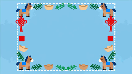 Background of the Year of the Horse Poster