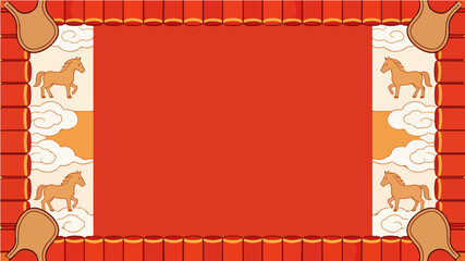Background of the Year of the Horse Poster
