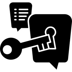 Glyph Solid Answer Key Icon