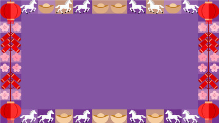 Background of the Year of the Horse Poster