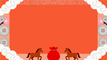 Background of the Year of the Horse Poster