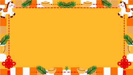 Background of the Year of the Horse Poster