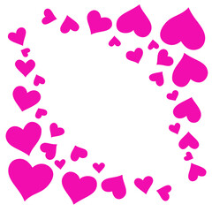 pink background with hearts