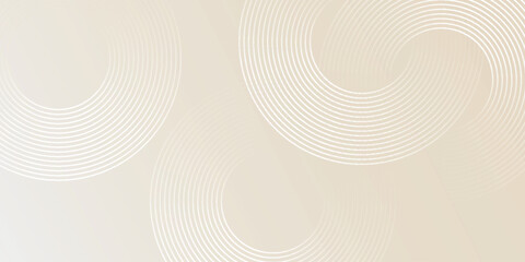 Fototapeta premium Abstract background with glowing white geometric lines design. Modern glossy white circle lines pattern for covers, poster, banner, presentation, and certificate. VOL. 4