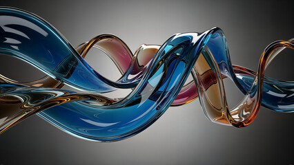 abstract 3d waves background