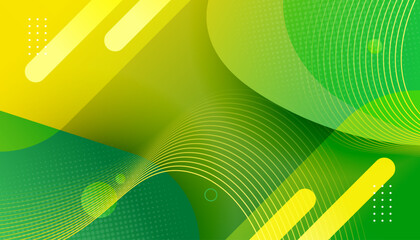 Modern Abstract Background with Green and Yellow Color Gradient