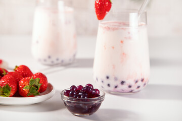 black tapioca pearls balls for bubble tea