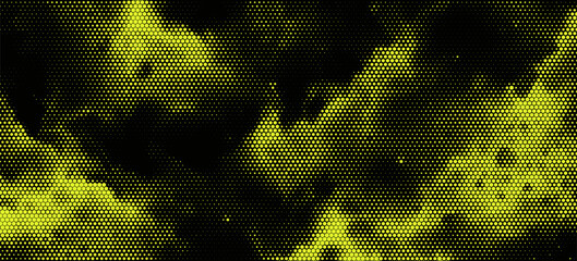 Camouflage seamless pattern. Digital military texture. Print on fabric on clothes. Endless pattern of hexagonal elements. Vector graphics © Bletang