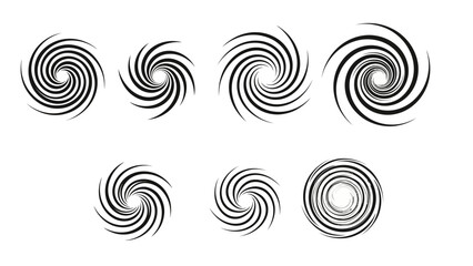 Abstract swirls in black and white against a white backdrop graphic design