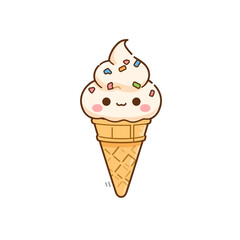 Cute Delicious Ice Cream Design Very Cool