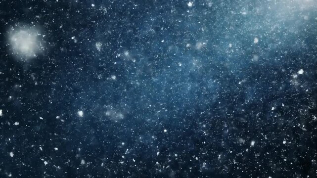 Sparkling underwater scene with light rays and floating particles in deep blue water