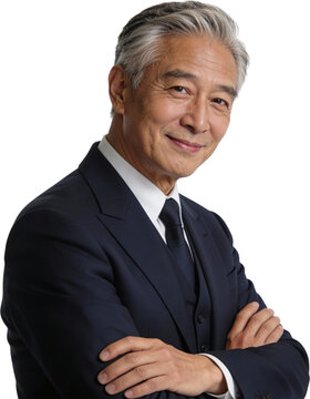 60대남성임원의자신감넘치는비즈니스프로필사진