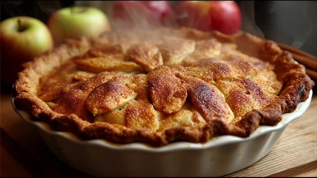 Spiced Apple Pie With Flaky Crust And