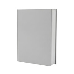 Blank Gray Book Cover Design Template for Publishing