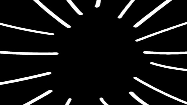The shocking white line in a black background.