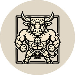 mascot hieroglif stronger bul...