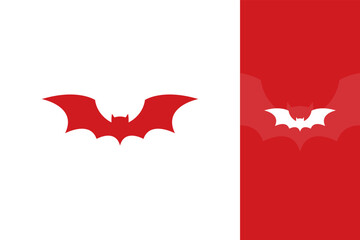 Colorful Bat Logo Design – Modern Creative Bat Icon with Bold Shape for Branding, Mascot, Halloween, and Dark Theme Projects