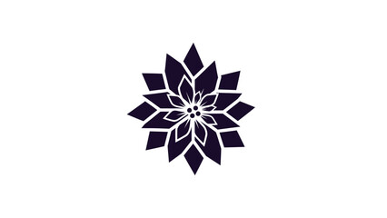 Obraz premium Black and White Lotus Flower Illustration.