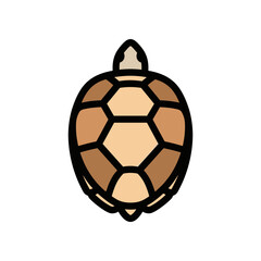 Fototapeta premium Stylized illustration of a turtle shell pattern.