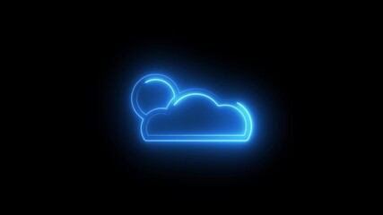 3D vector illustration of a heart icon glowing in the dark on a black background representing a cloud computing technology symbol for internet data storage and network connection business concepts - Powered by Adobe
