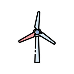 Wind turbine generating clean energy for sustainable power production and environmental protection.