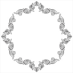 Timeless European Floral Ornament Illustration Art