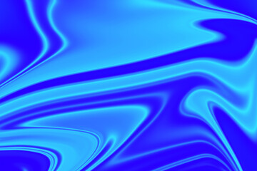 Naklejka premium Abstract Background with Cyan and Royal Blue Liquid Wave Texture