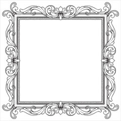 Victorian Inspired Floral Decorative Artwork Design